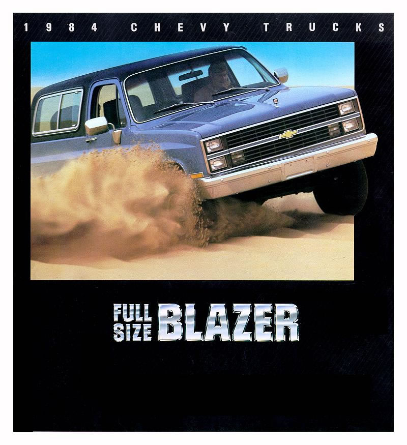 1984 Chevrolet And Gmc Truck Brochures 1984 Chevy Blazer 01